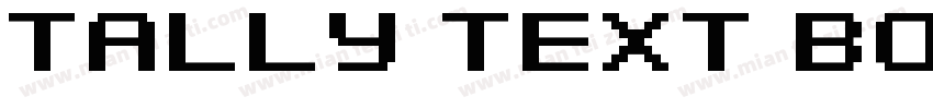 Tally Text Bold 1字体转换
